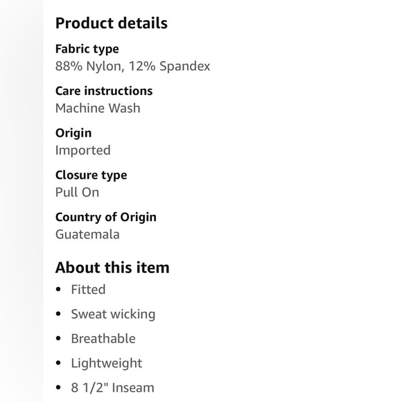 American Apparel Men’s Forward Compact Short Asphalt/Black Size-L NWT - Picture 6 of 8